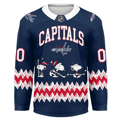 WC Premium NHL Snoopy Personalized Hockey Jersey DDT CTND