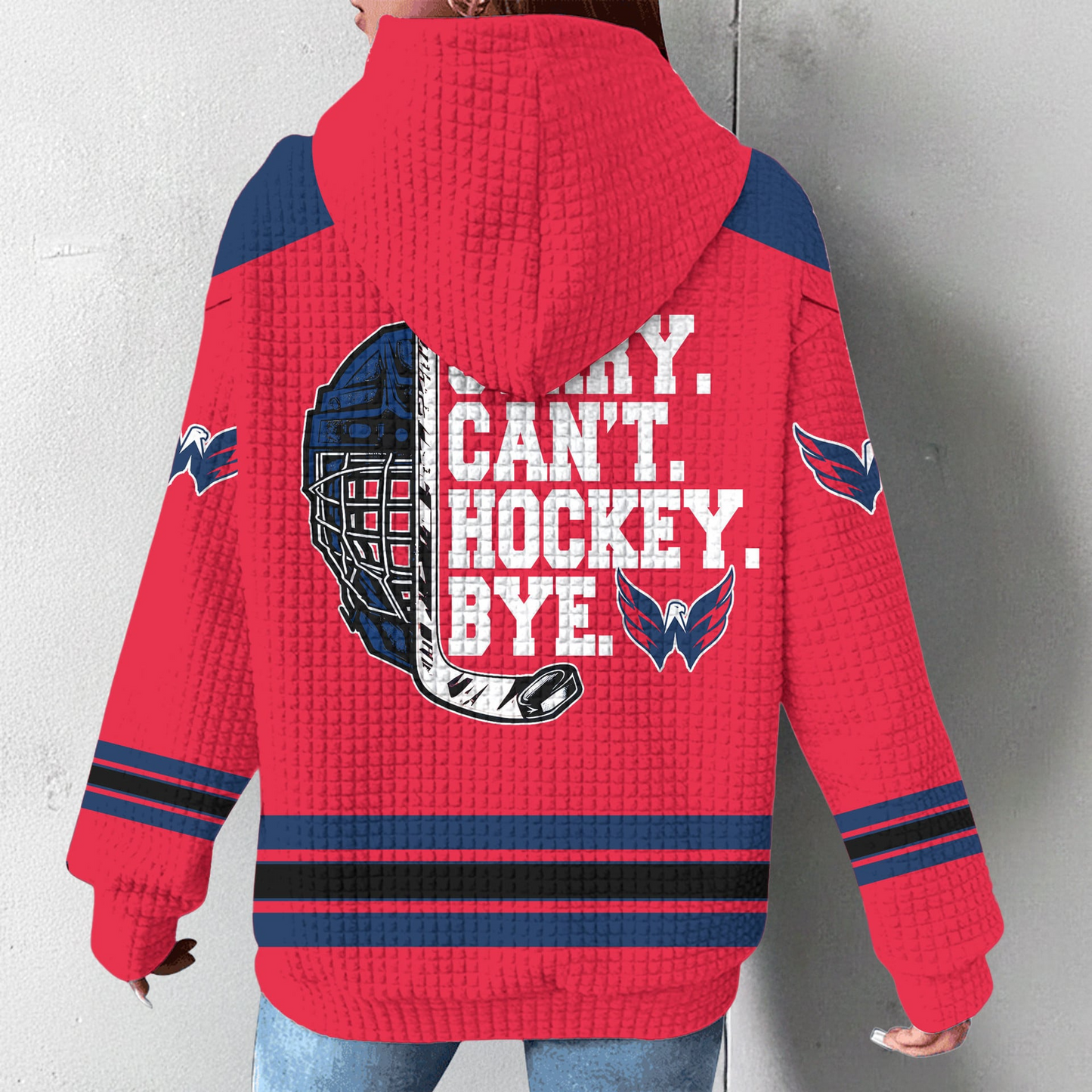 WC Premium NHL Sorry Busy Hockey Waffle Hoodie DDT NTL