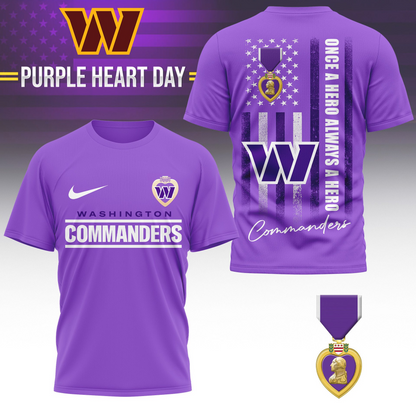 WC Premium National Purple Hear Day 3D Shirt  300626