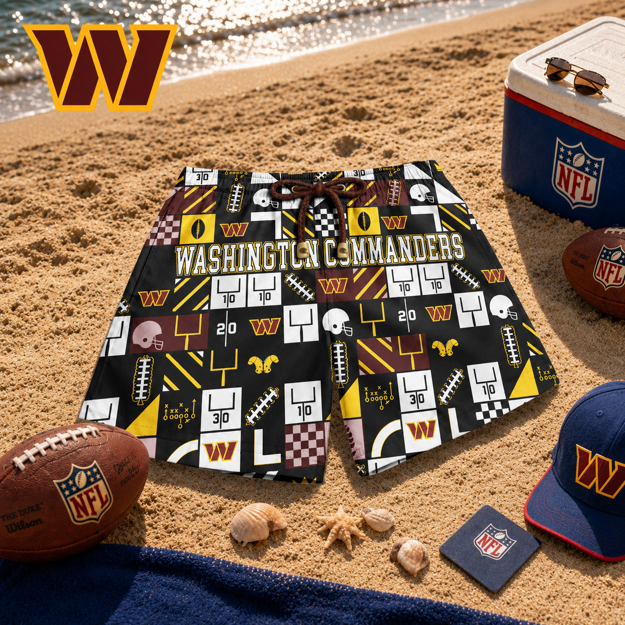 WC x NFL Luxury Beach Shorts 180626