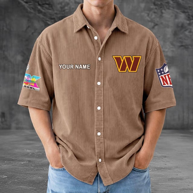 WC x NFL Men Seersucker Button Shirt DDT NTL