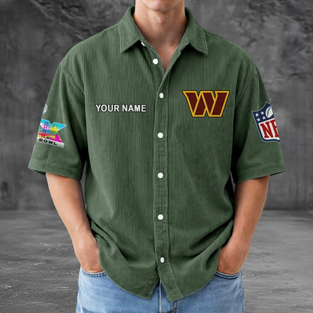 WC x NFL Men Seersucker Button Shirt DDT NTL