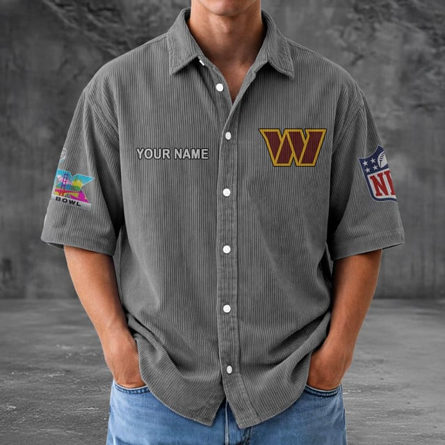 WC x NFL Men Seersucker Button Shirt DDT NTL