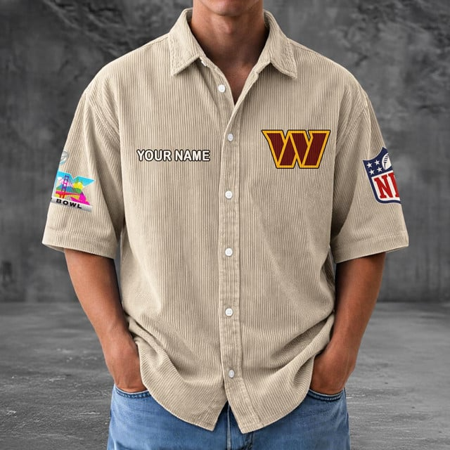 WC x NFL Men Seersucker Button Shirt DDT NTL