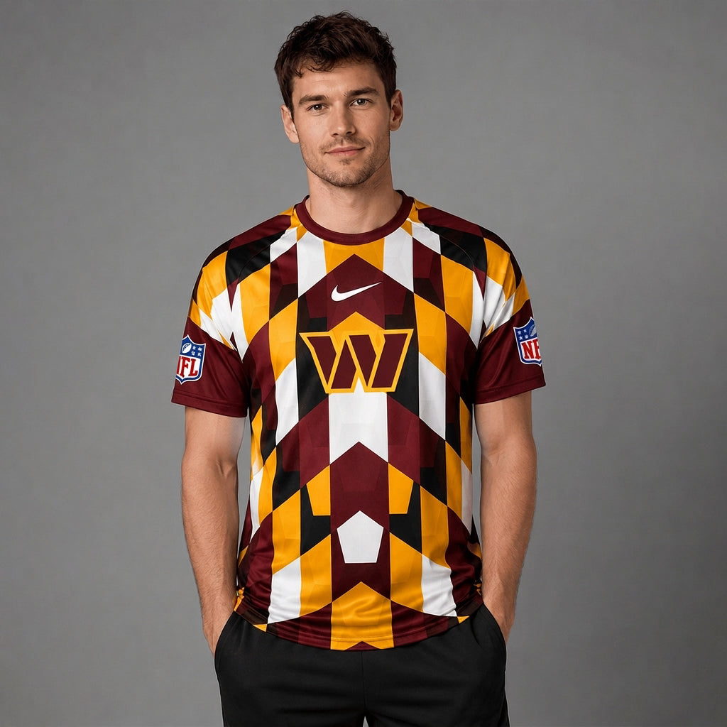 WC x Premium NFL Geometric Fan Performance T-Shirt