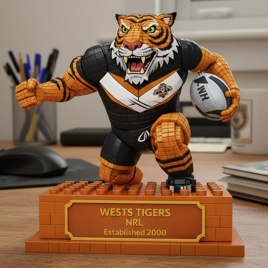 WES X Premium NRL Special Mascot Acrylic Block Plaque Limited Editions NDT NHT