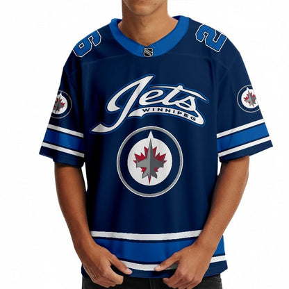 WJ x Hockey Ice Short Sleeves Jersey Shirt Custom Any Number Gift DDT TTTZ