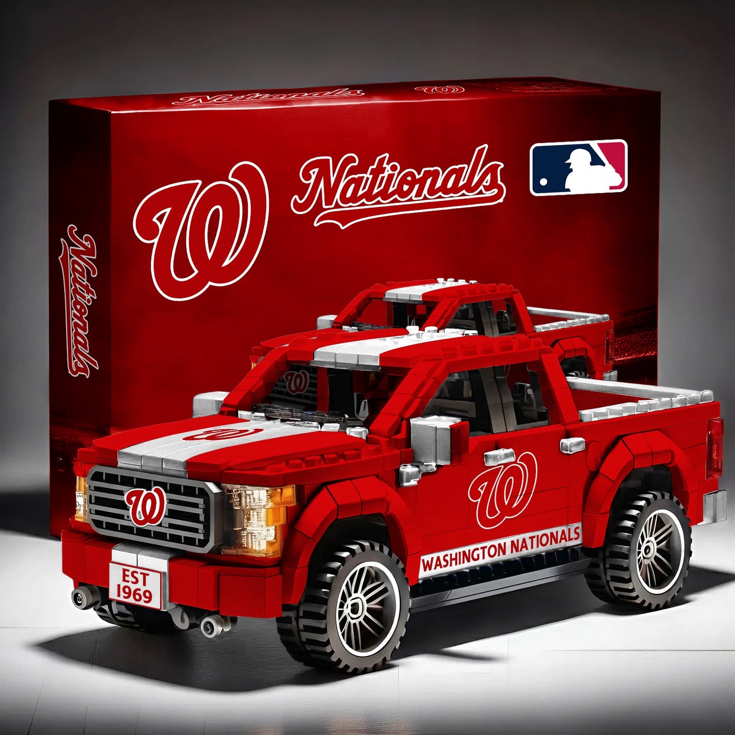 MLB 3D Racing Truck Model Building Block Set V1 NAK NHM