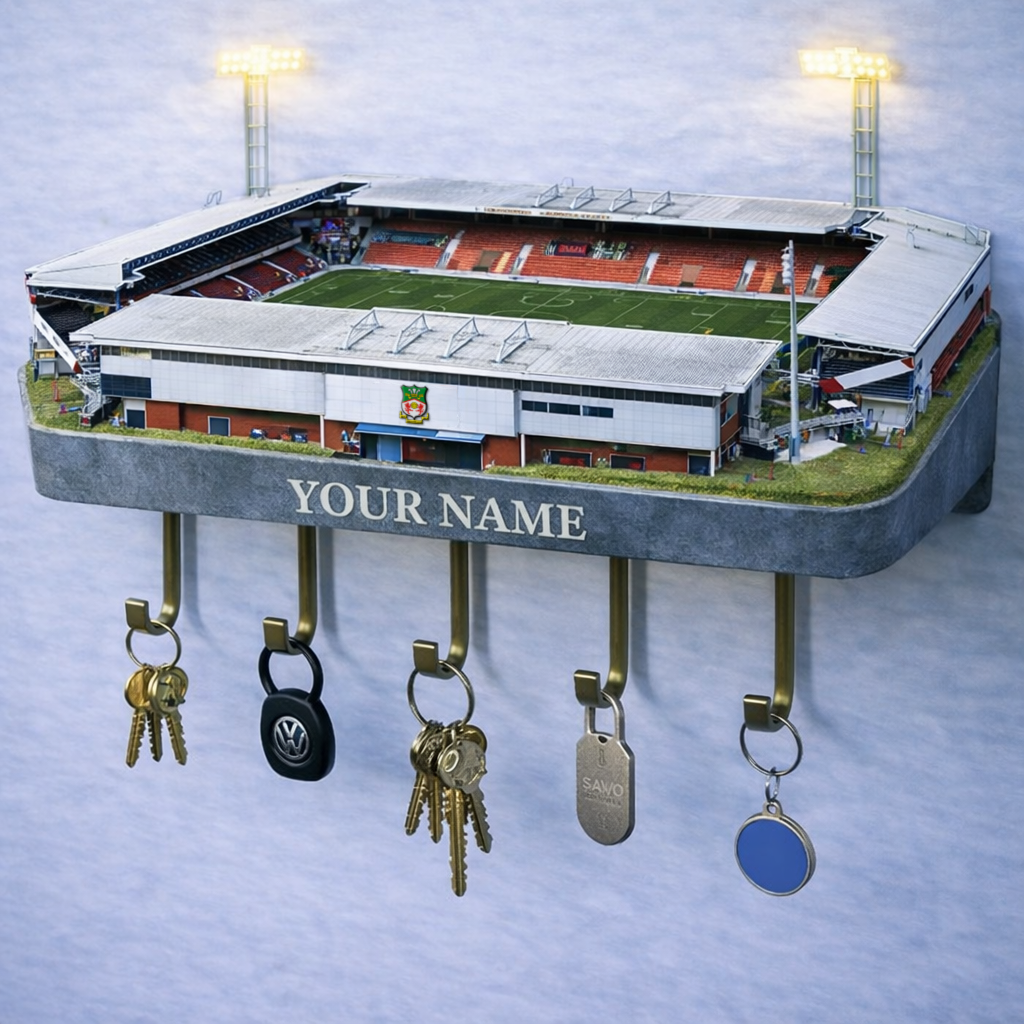 WRE Stadium Premium EFL Wood Key Hanger DDT NTL