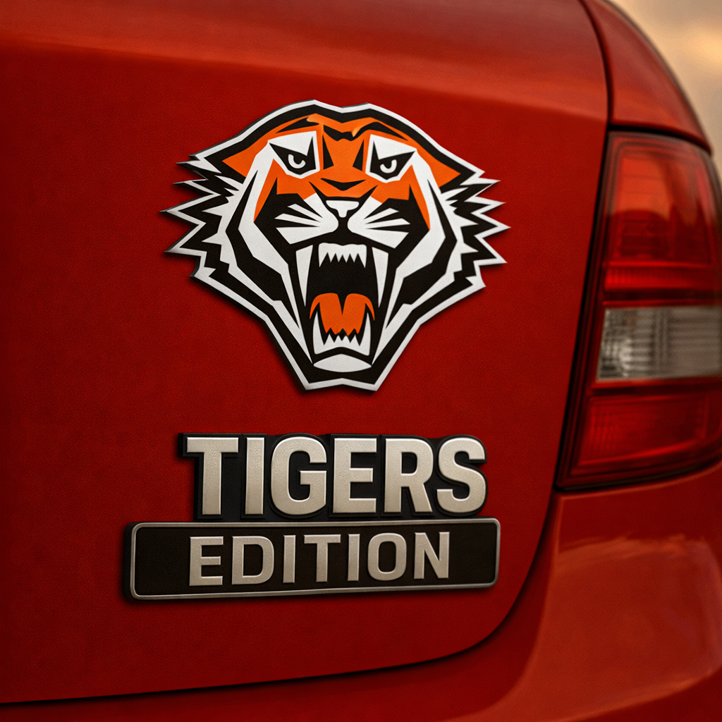 WT Premium NRL Car Name Badge DDT NTL