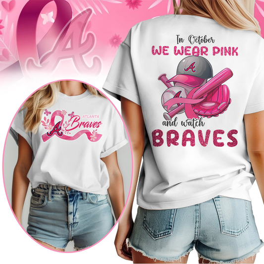 In October We Wear Pink And Watch MLB AB Shirt DDT NTL