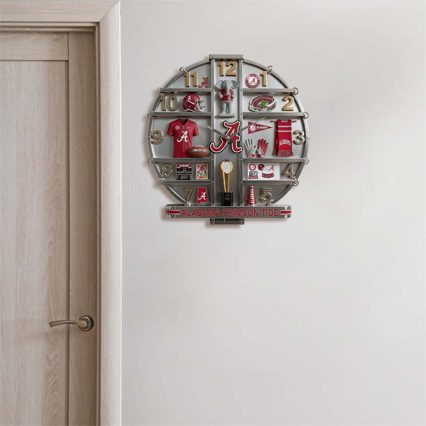 ACT x MLB Home Decorative 3D Visual Effect Acrylic Wall Clock NAK CTKT
