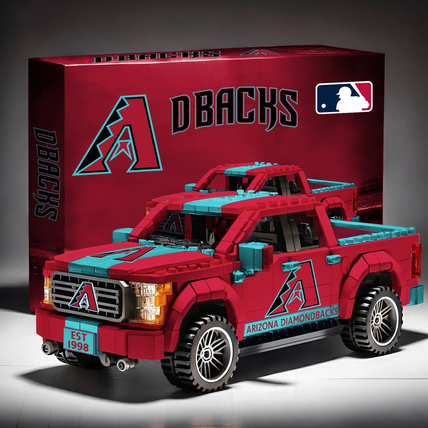 AD x MLB 3D Racing Truck Model Building Block Set V1 NAK NHM