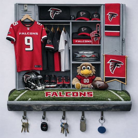 AF x NFL Changing Room Personalized 3D Visual Effect Acrylic Key Holder DDT NTL