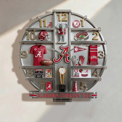 ALA x MLB Home Decorative 3D Visual Effect Acrylic Wall Clock NAK CTKT