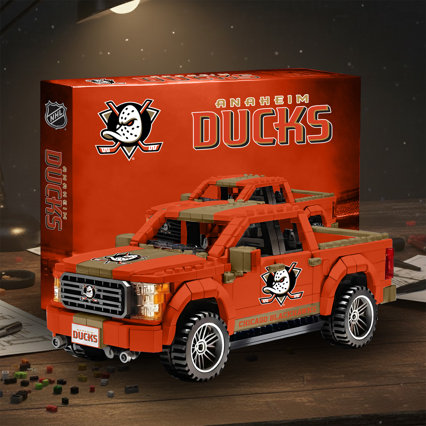 ANA NHL 3D Racing Truck Model Building Block Set V2 NAK NHT