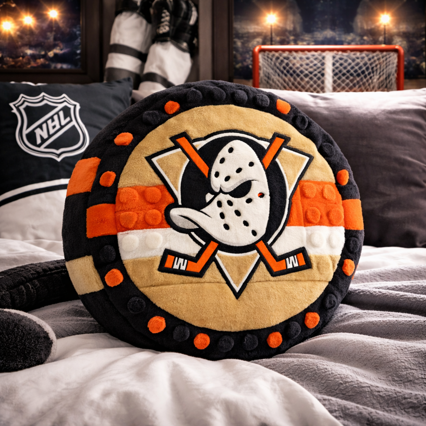 ANA x NHL Hockey Logo Plush Pillow NAK NHT