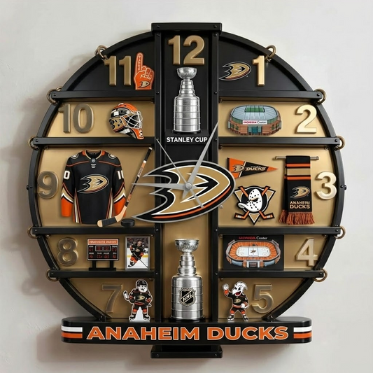 ANA X NHL Home Decorative 3D Visual Effect Acrylic Wall Clock NAK NHT