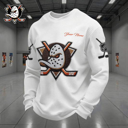 ANA X NHL Men Football Waffle Long Sleeve T-Shirt V1 NAK NHT