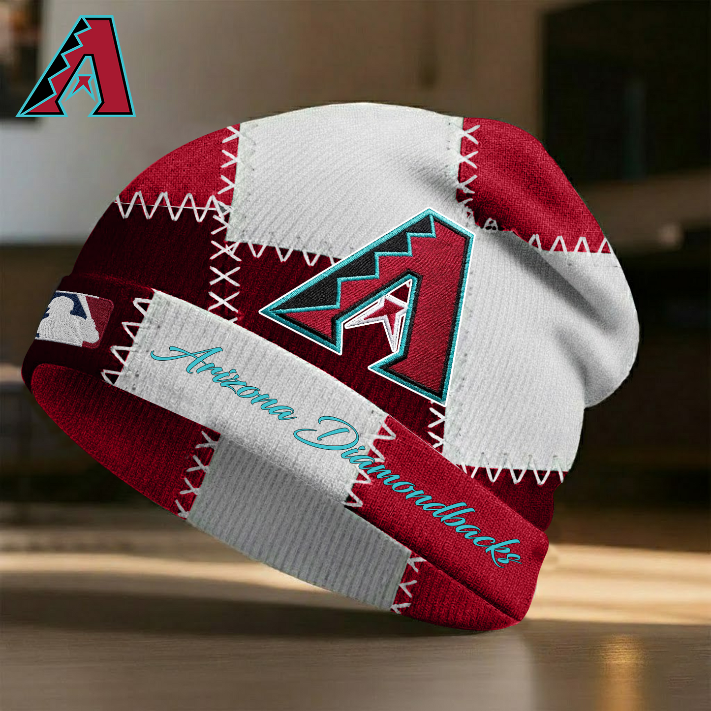 ARI X MLB Custom Name Beanie Hat Gifts For Fans - Limited Edition NAK NHT