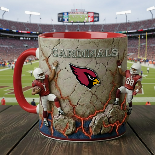 ARI X NFL Coffee Accent Mug - Personalized Gifts NAK NHT