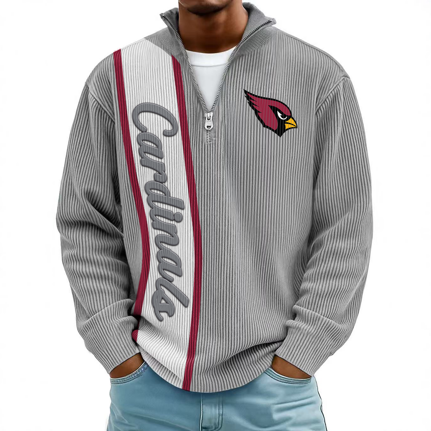 ARI x NFL Mokaloha Men's Waffle Henley Shirts DATND TANTD