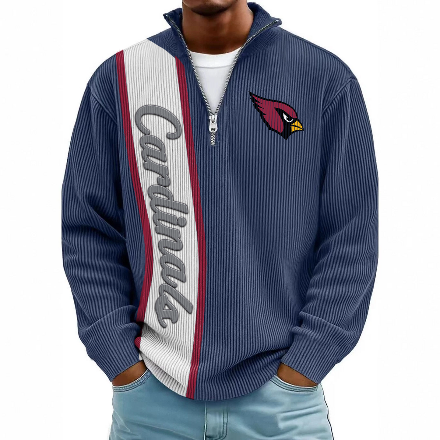 ARI x NFL Mokaloha Men's Waffle Henley Shirts DATND TANTD