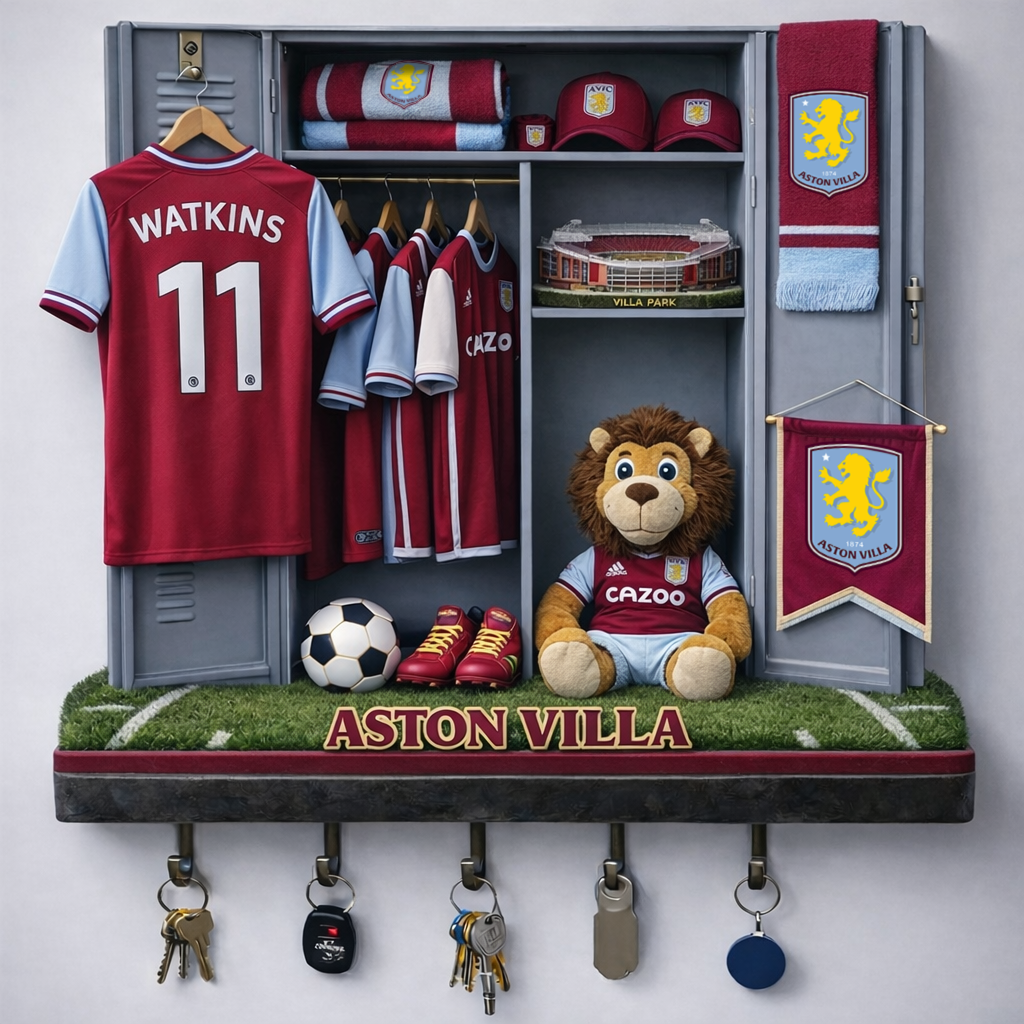 AST x EPL Changing Room Personalized 3D Visual Effect Acrylic Key Holder DDT NTL