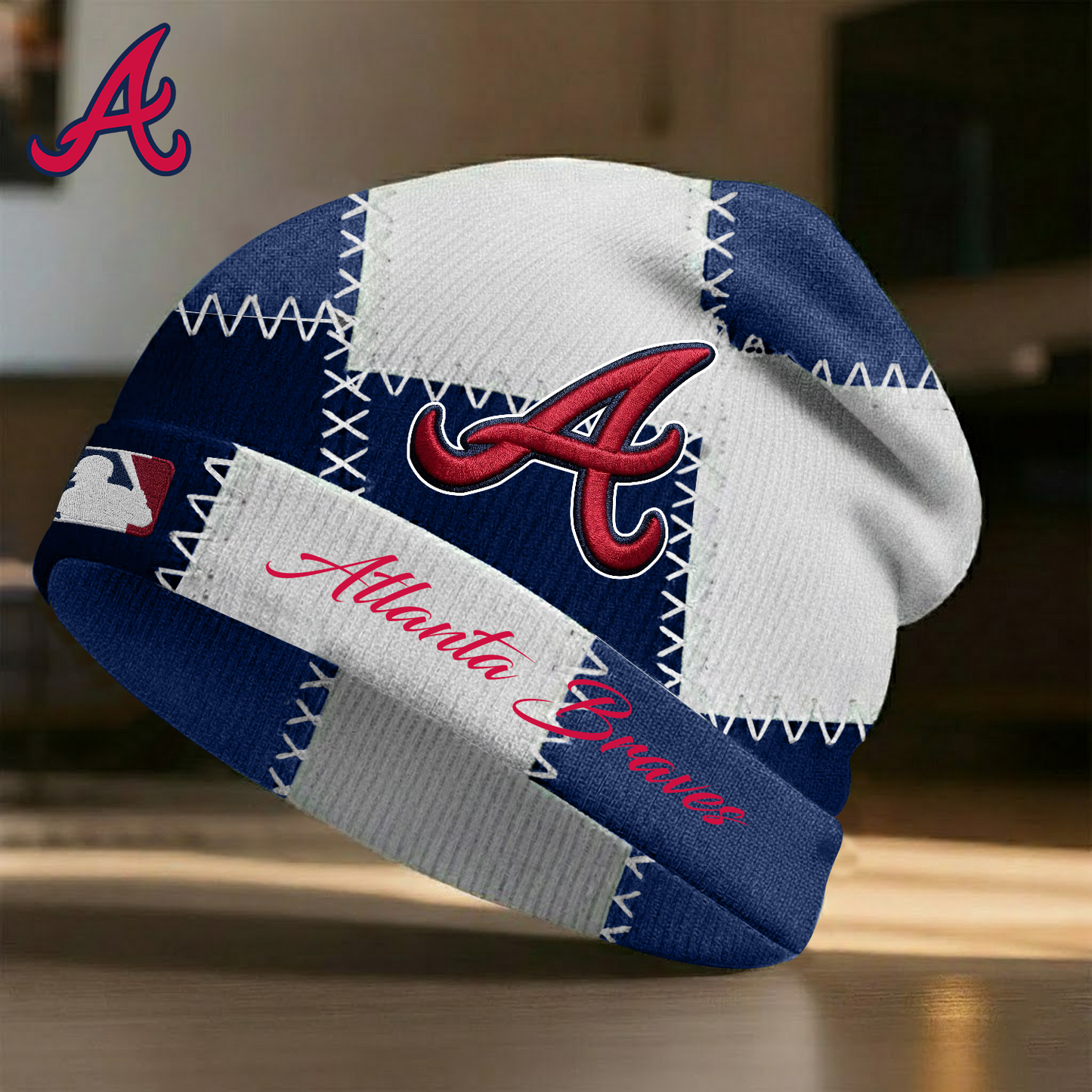 ATL X MLB Custom Name Beanie Hat Gifts For Fans - Limited Edition NAK NHT