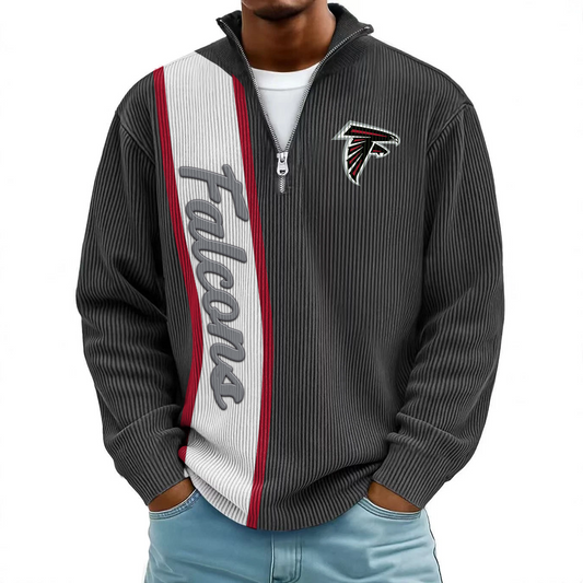 ATL x NFL Mokaloha Men's Waffle Henley Shirts DATND TANTD