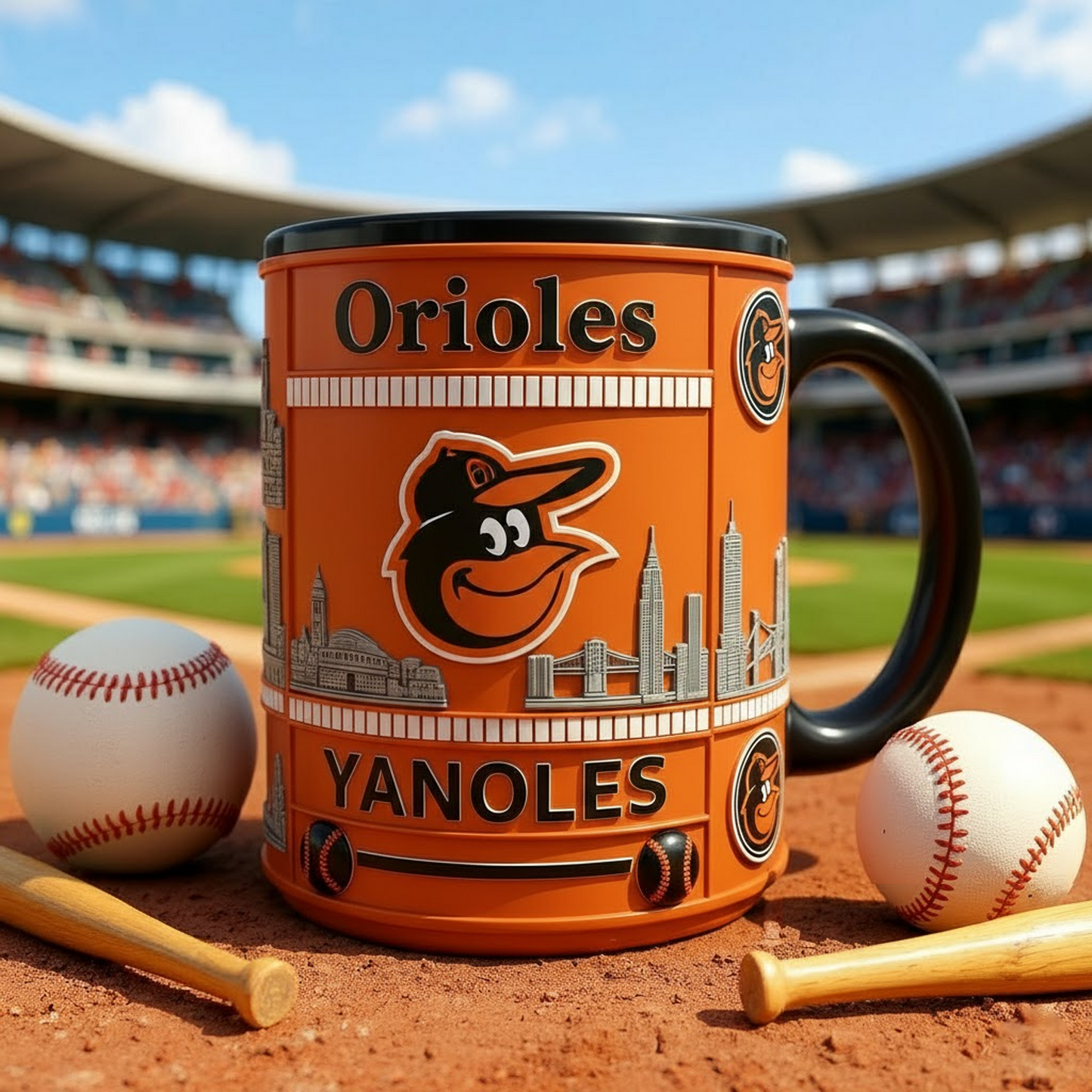 BAL X MLB Iconic City Baseball Mug V1 NAK NHT