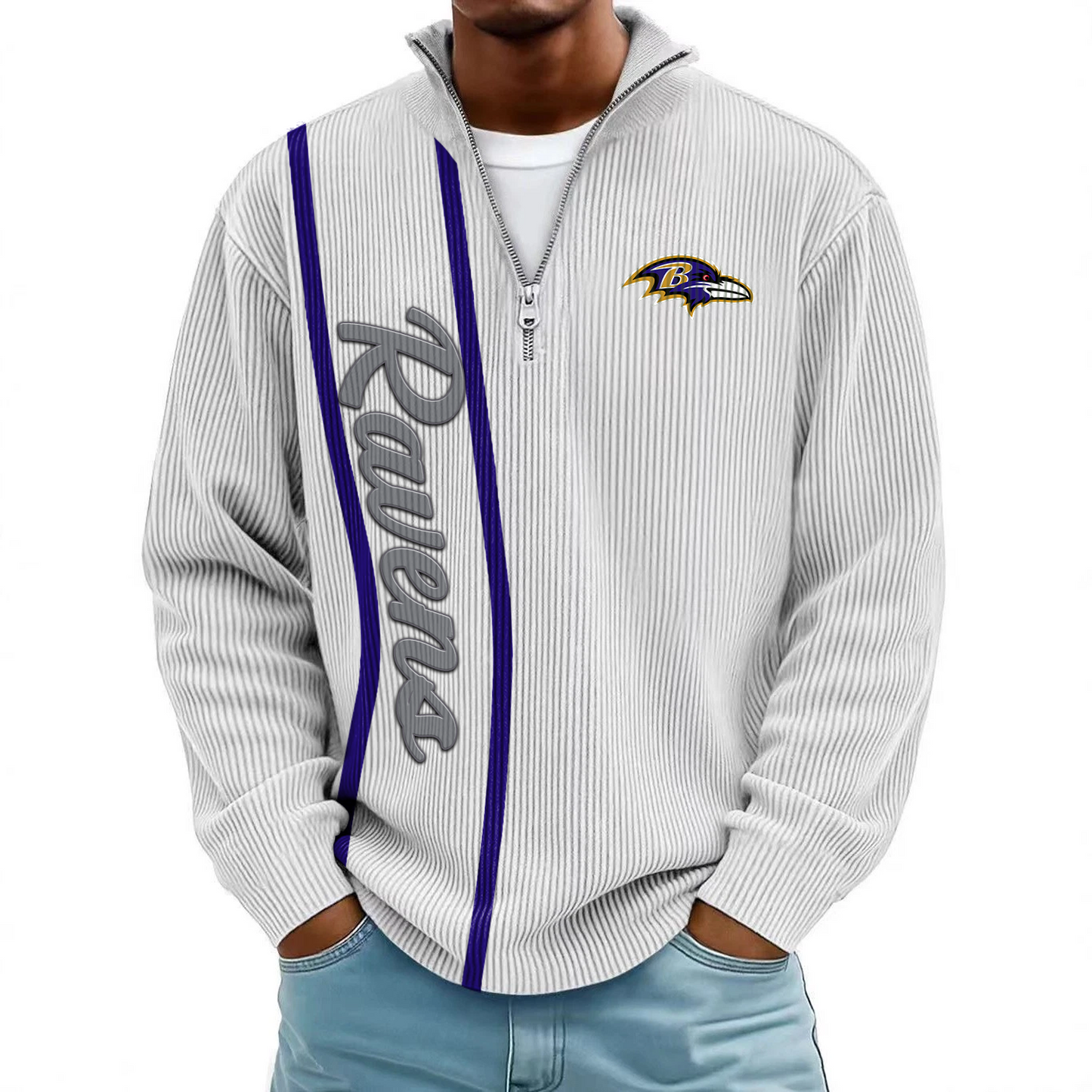 BAL x NFL Mokaloha Men's Waffle Henley Shirts DATND TANTD