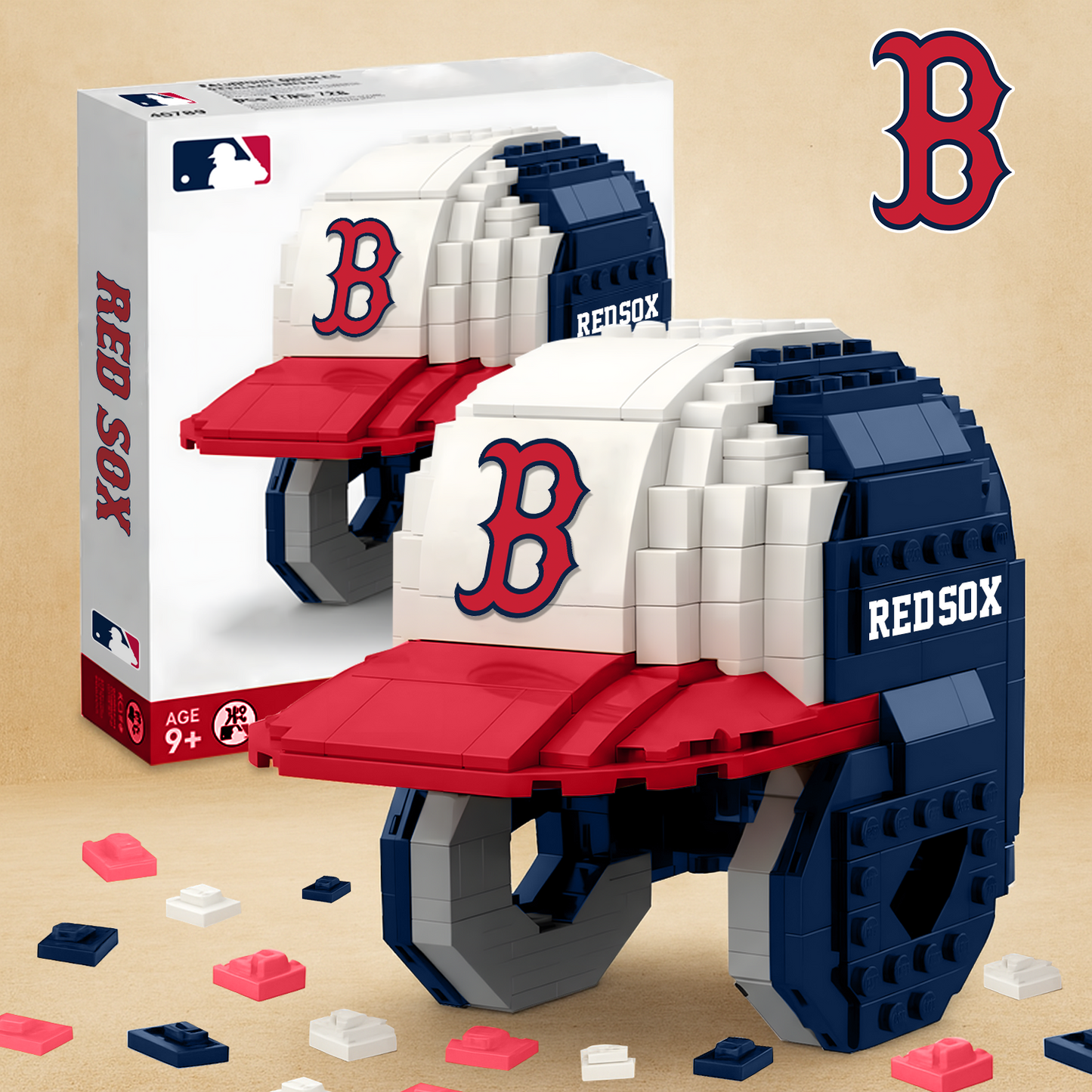 BOS X MLB Baseball Helmet Building Blocks V1 NAK NHT