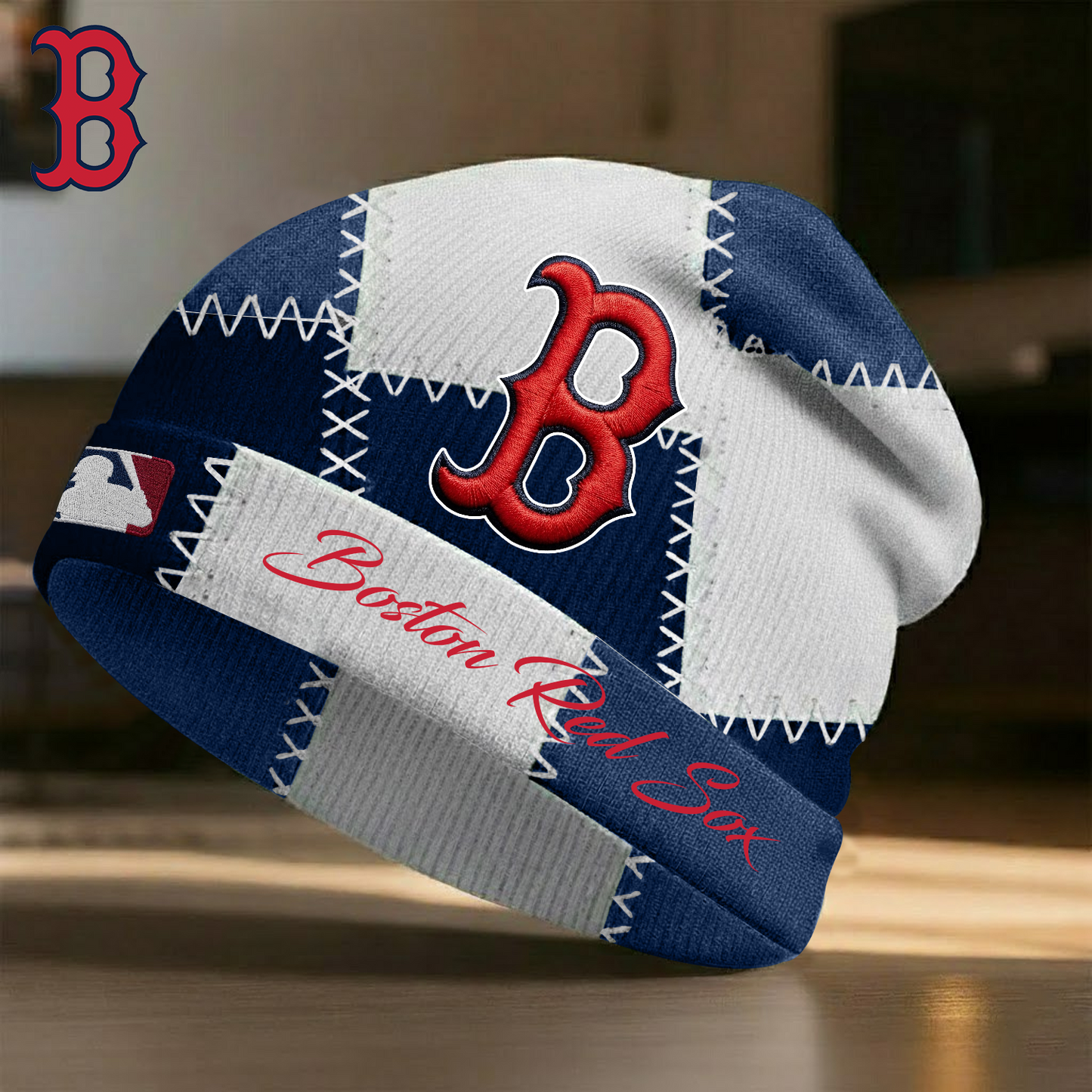 BOS X MLB Custom Name Beanie Hat Gifts For Fans - Limited Edition NAK NHT