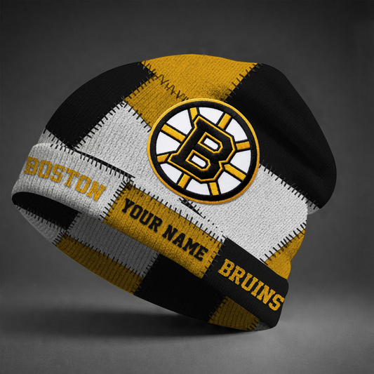 BOS X NHL Custom Name Beanie Hat Gifts For Fans - Limited Edition NAK NHT