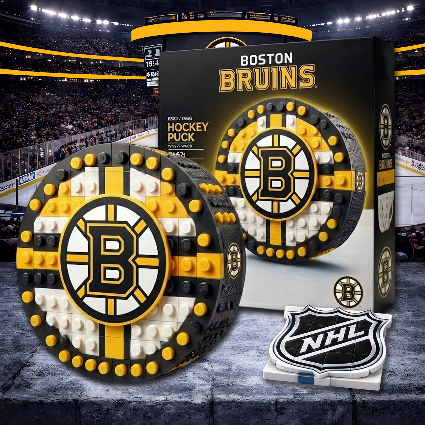 BOS X NHL Hockey Game Building Blocks NHT NAK