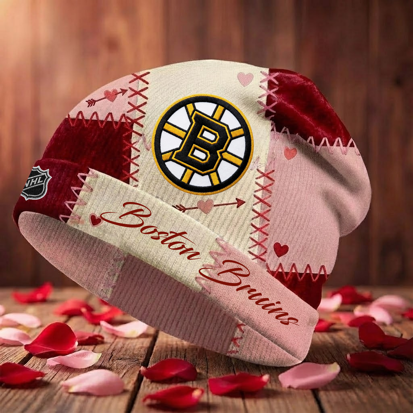 BOS X NHL Warm Hearts Beanie - Valentine Gift V1 NAK NHT