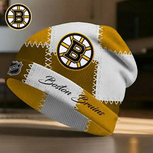 BOS X Premium NHL Vintage Patchwork Beanie Hat V1 NAK NHT