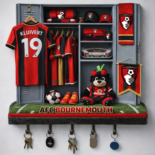 BOU x EPL Changing Room Personalized 3D Visual Effect Acrylic Key Holder DDT NTL