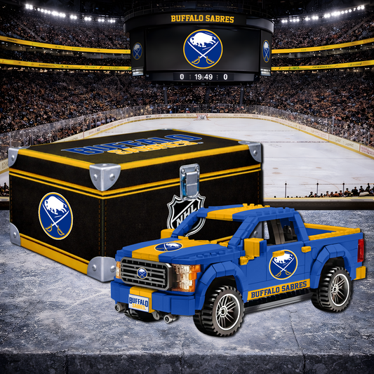 BUF X NHL LEGO Toy Truck Set with Collectible Case NAK NHT