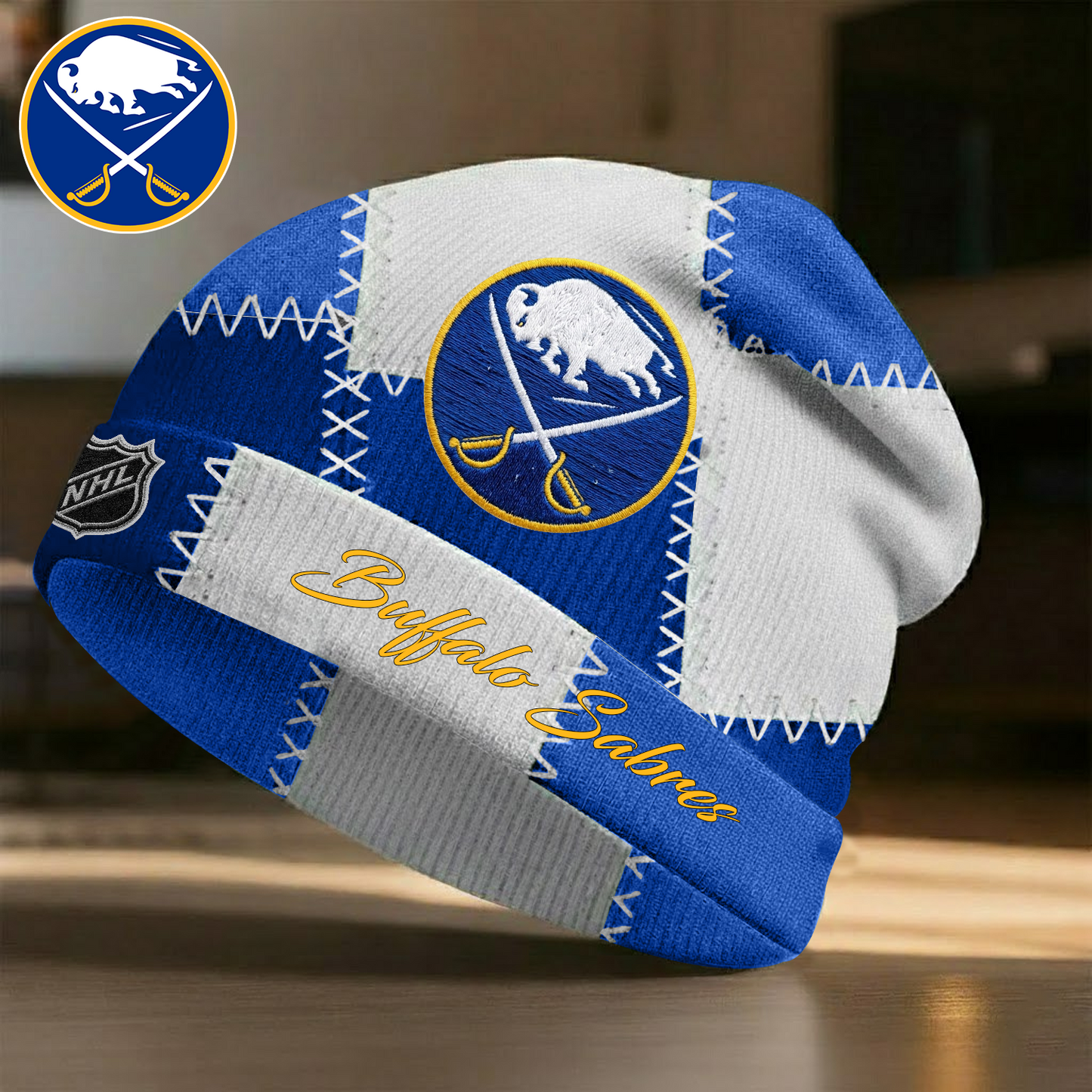 BUF X Premium NHL Vintage Patchwork Beanie Hat V1 NAK NHT