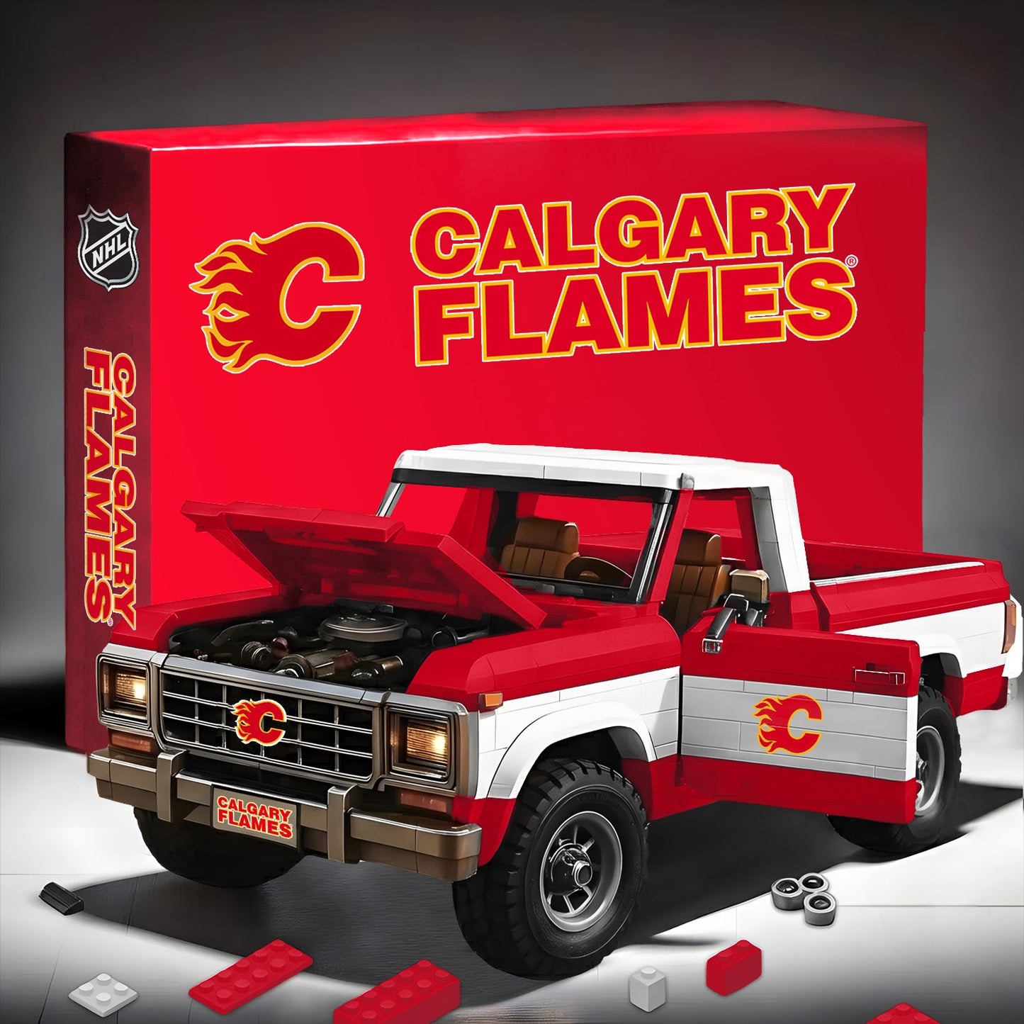 CAL x NHL 3D ford F150 buiding block Toy Set NDT LVH