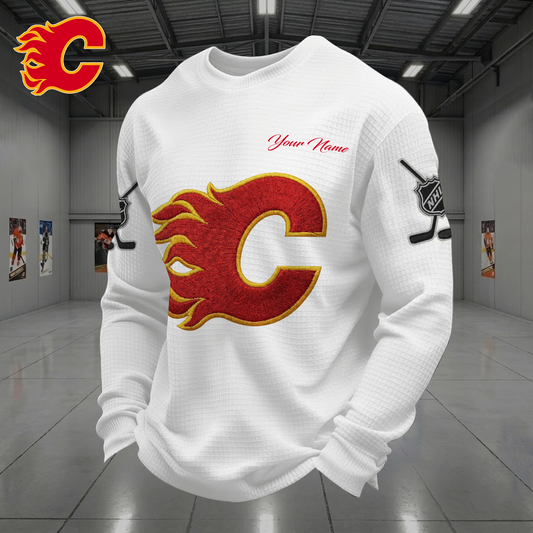 CAL X NHL Men Football Waffle Long Sleeve T-Shirt V1 NAK NHT