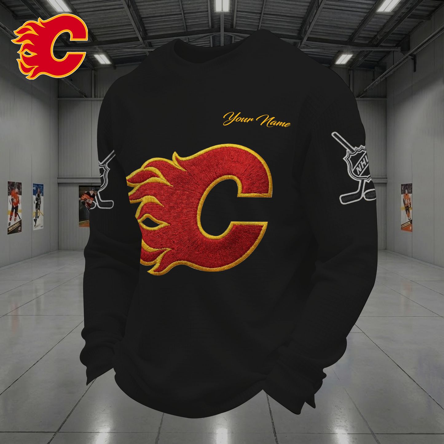 CAL X NHL Men Football Waffle Long Sleeve T-Shirt V1 NAK NHT