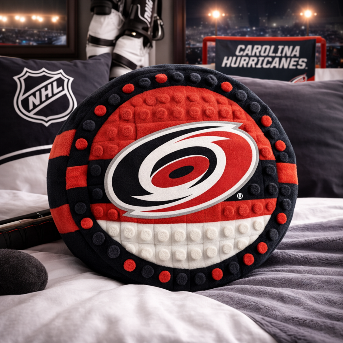 CAR x NHL Hockey Logo Plush Pillow NAK NHT