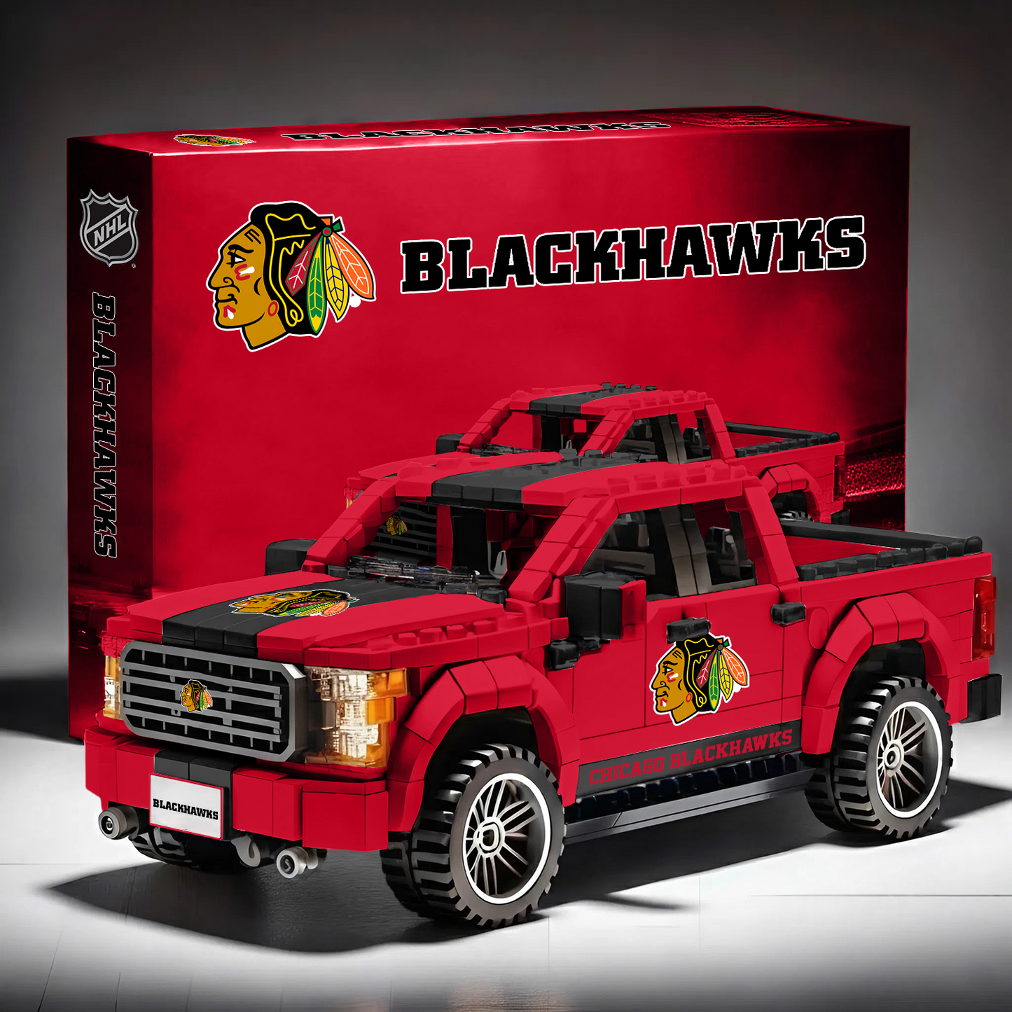 NHL 3D Racing Truck Model Building Block Set V1 NAK NHT
