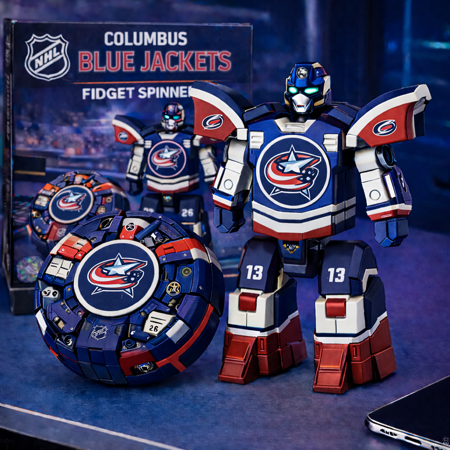 CBJ x NHL Fidget Spinner DatND DVT