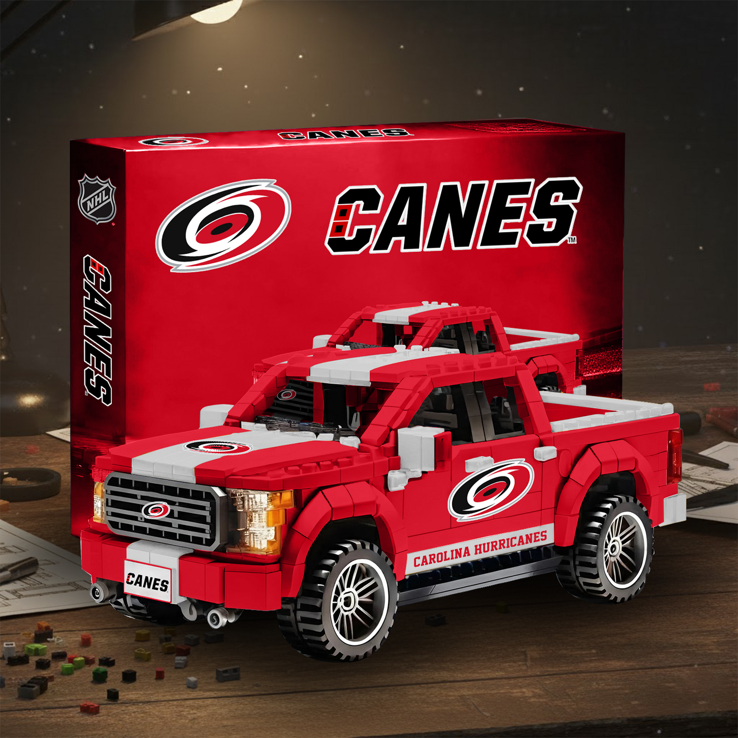 CH NHL 3D Racing Truck Model Building Block Set V2 NAK NHT