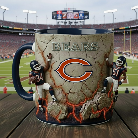 CHI X NFL Coffee Accent Mug - Personalized Gifts NAK NHT