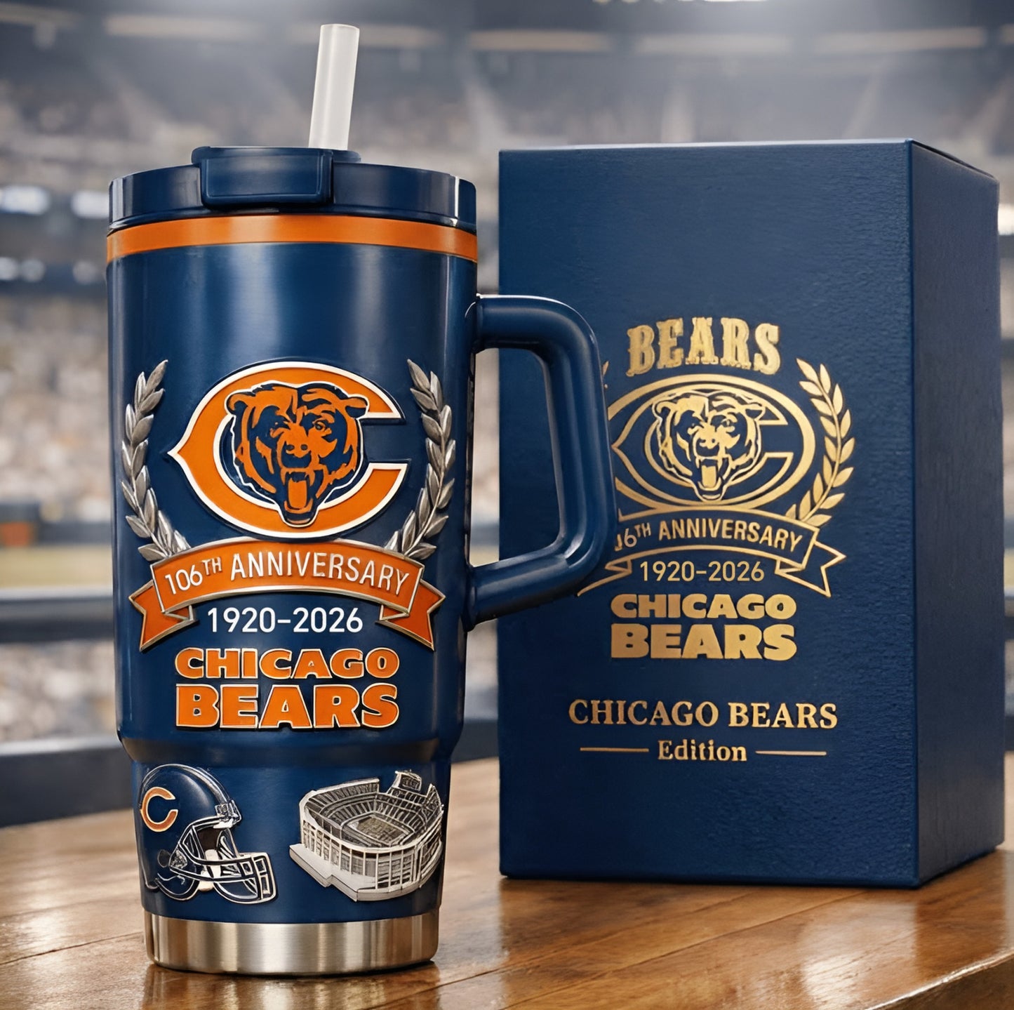 CHI x NFL Legend Gridiron Milestone Tumbler NAK NHM